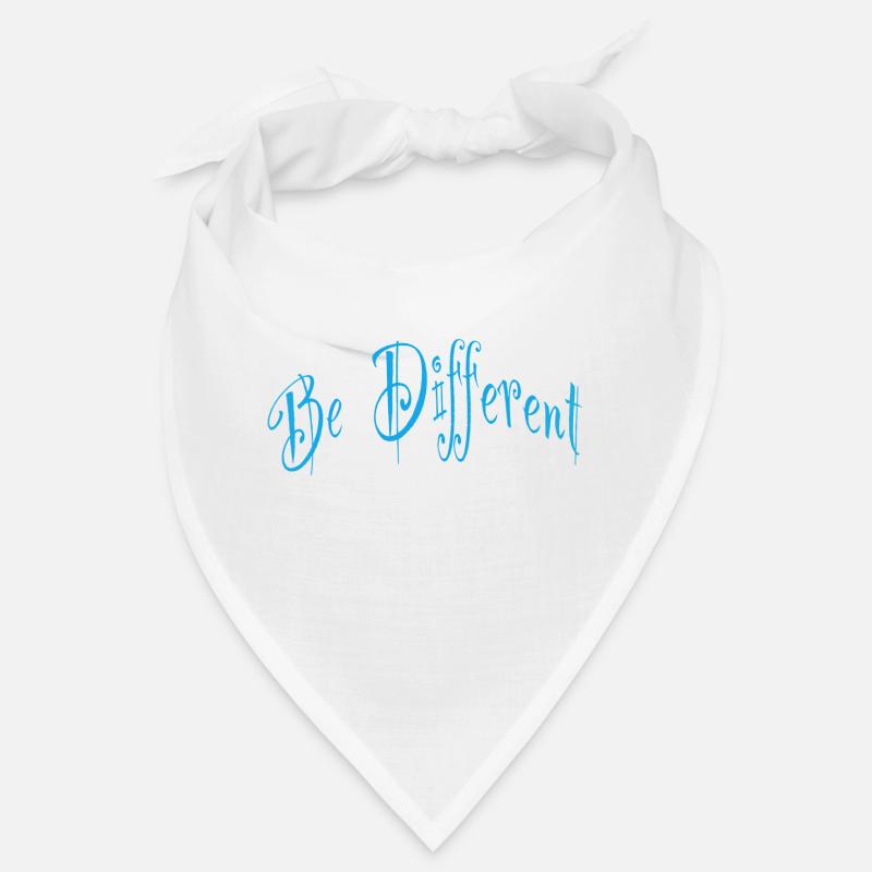 Be different or different - Bandana - white