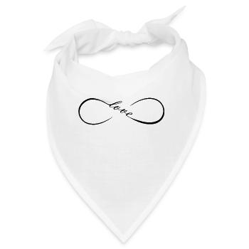 FatMonkey Designs Infinity LOVE 2021 - Bandana - Weiß - Vorne