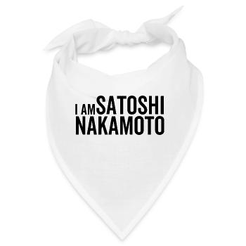 Ich bin Satoshi Nakamoto - Bandana - Weiß - Vorne