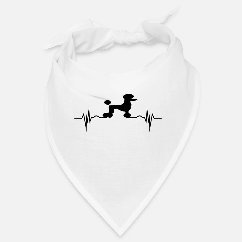 Poodle Heart Frequency Bandana
