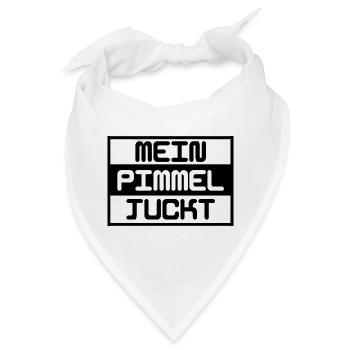 Mein Pimmel Juckt - Bandana - Weiß - Vorne