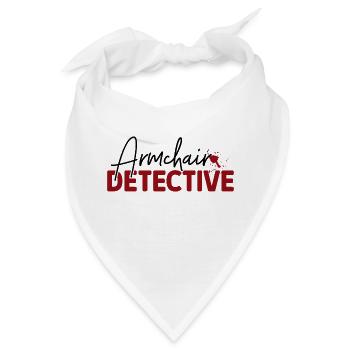 True Crime Krimi Podcasts - Bandana - Weiß - Vorne