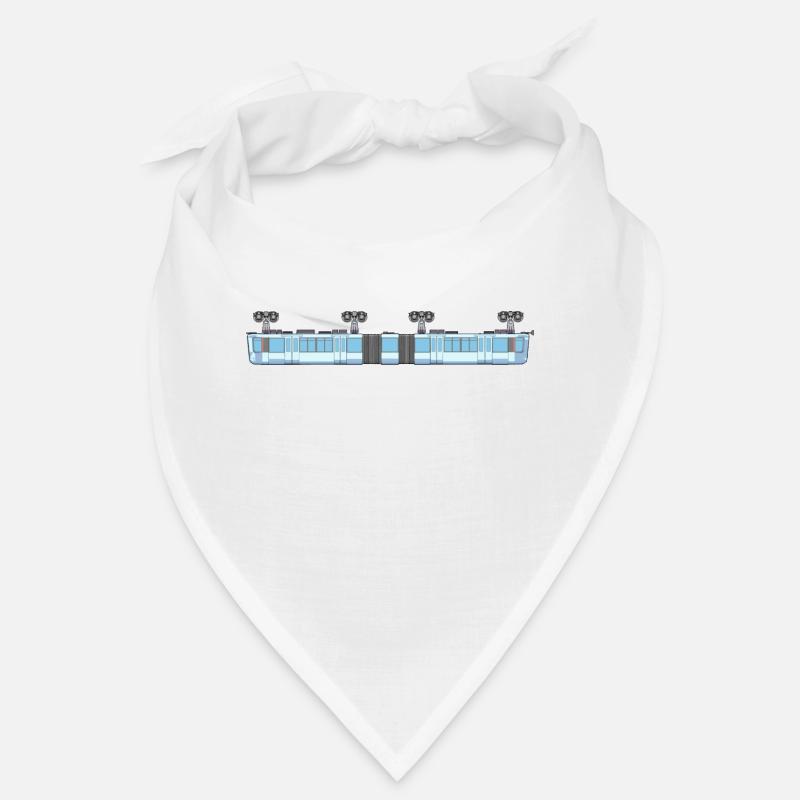 Schwebebahn lang - Bandana - Weiß