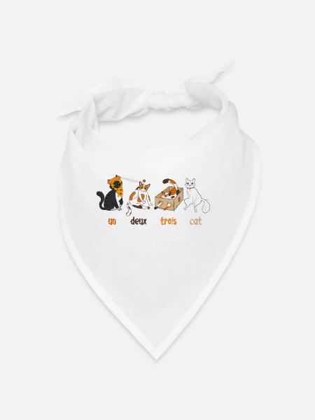 Un Deux Trois Cat - Bandana - blanc