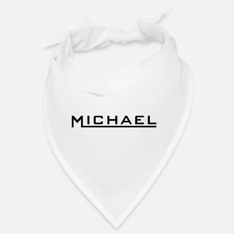 Michael Name Design noir Bandana