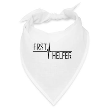 Ersthelfer Sanitäter erste Hilfe - Bandana - Weiß - Vorne