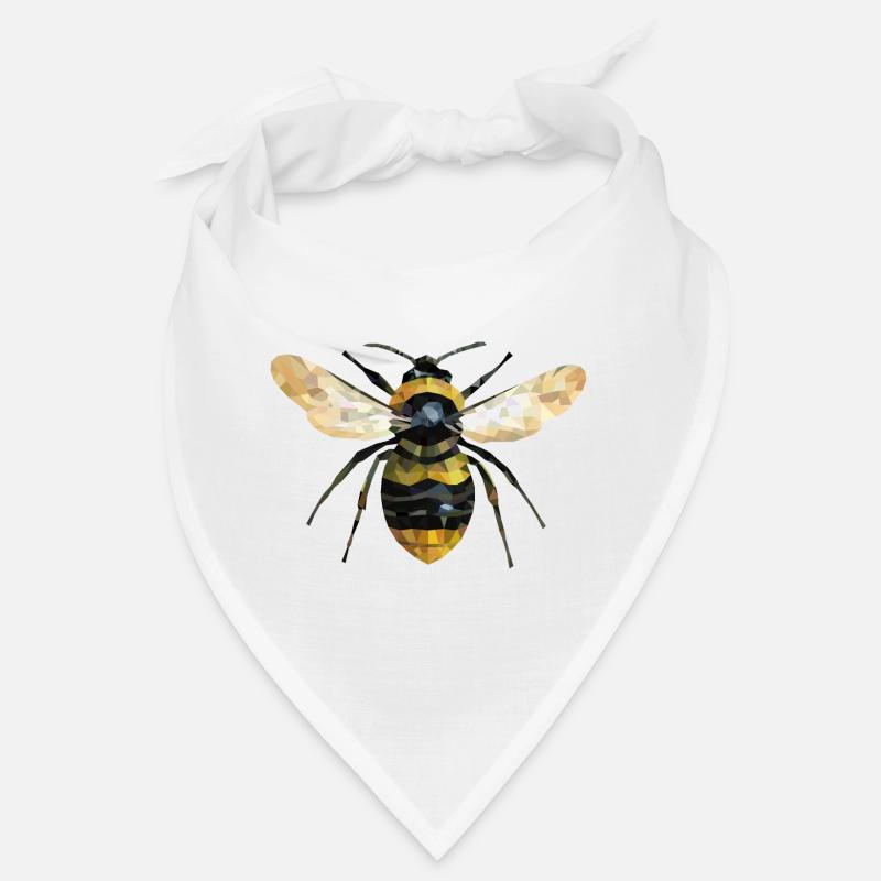 Biene - Bandana - Weiß
