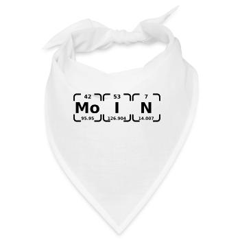 Moin Periodensystem - Bandana - Weiß - Vorne
