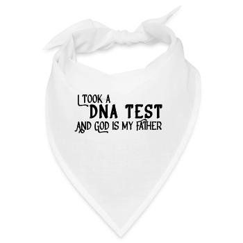 I Took A DNA Test And God Is My Father 10 - Bandana - Weiß - Vorne