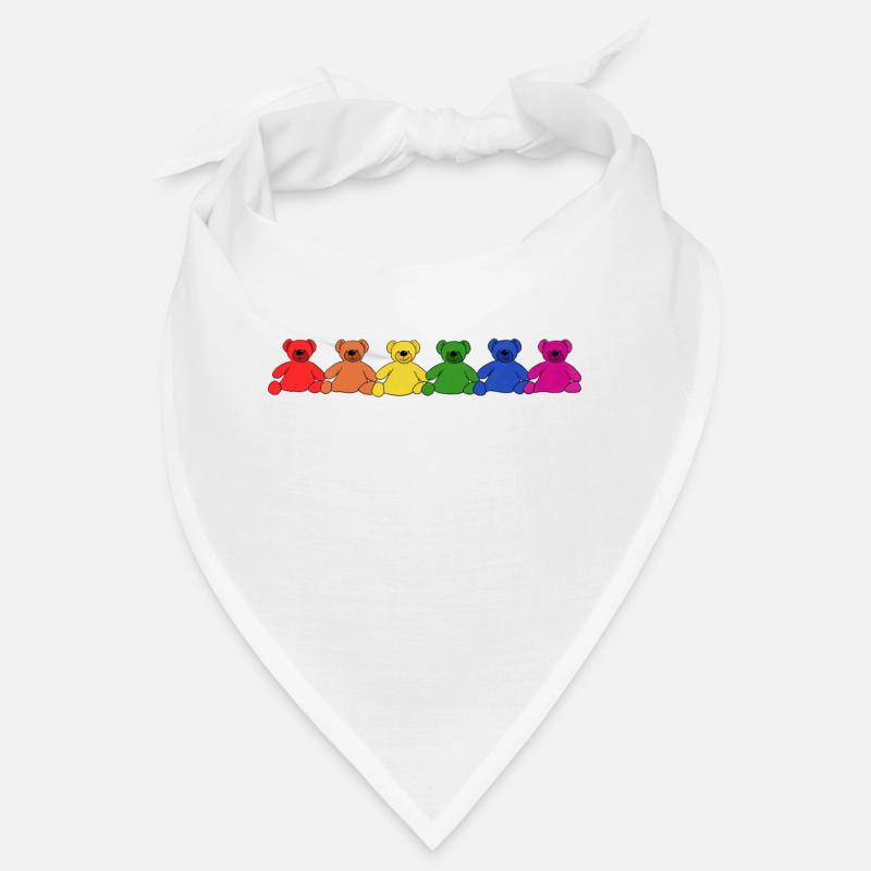 Regenbogen Teddys Bandana