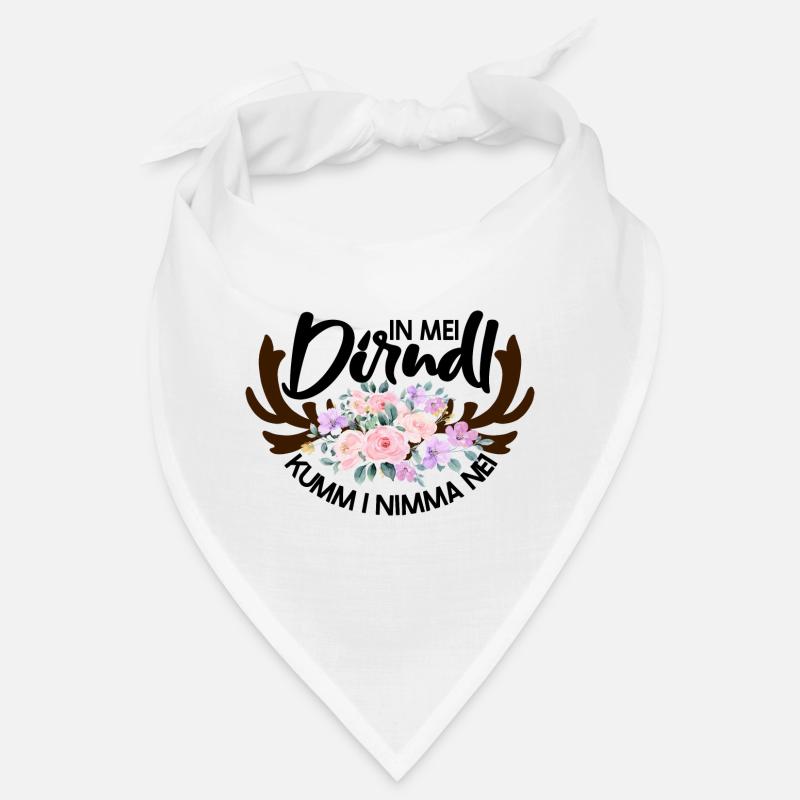 Blumenmuster mit Hirschgeweih Bandana