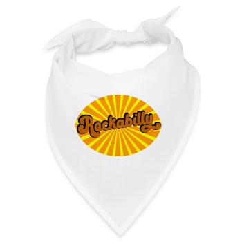 Rockabilly Vibes Retro - Bandana - Weiß - Vorne
