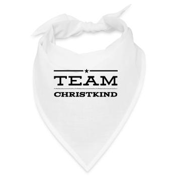 TEAM CHRISTKIND. Weihnachten Merry Christmas X-Mas - Bandana - Weiß - Vorne
