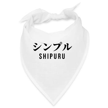 Japanisch - Bandana - Weiß - Vorne