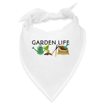 Garden Life Gardener Horticulturist Gardening Land - Bandana - Weiß - Vorne