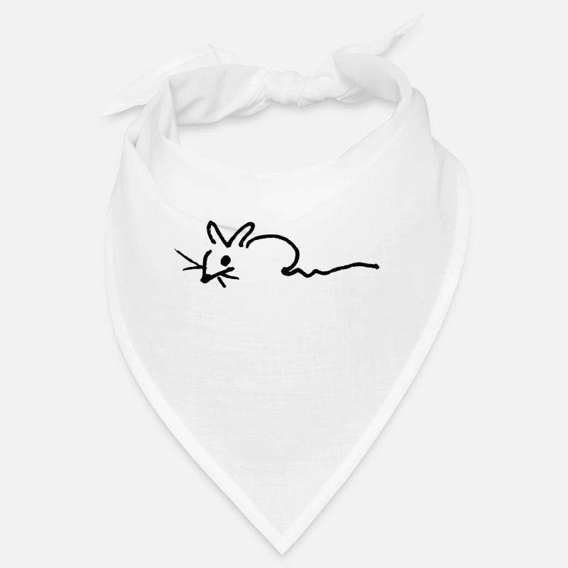 Fledias MAUSI - Bandana - Weiß