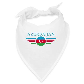 Aserbaidschan - Bandana - Weiß - Vorne