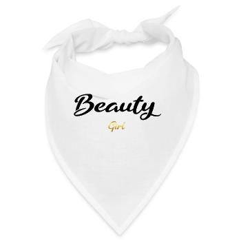 Beauty Girl black - Bandana - Weiß - Vorne