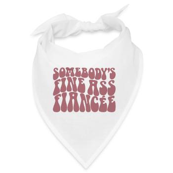 Somebody's Fine Ass Fiancée Bride To Be Engagement - Bandana - Weiß - Vorne
