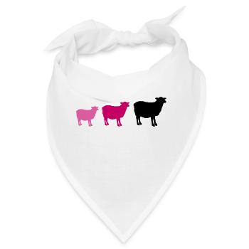 sheep family - Bandana - Weiß - Vorne