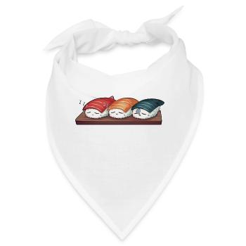 Sleeping Sushi - Bandana - Weiß - Vorne