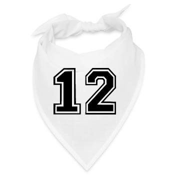 12 - Bandana - Weiß - Vorne