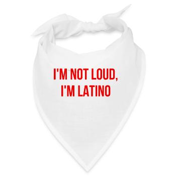 Ich bin nicht laut ich bin Latino Englisch - Bandana - Weiß - Vorne
