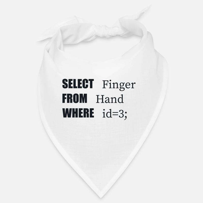 Handauswahl Finger, Lustiger Code. Programmierer-Sprache Bandana