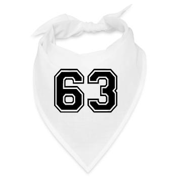 63 - Bandana - Weiß - Vorne