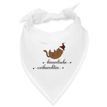 Geschenke zu Weihnachten für Katzenfreunde - Bandana - Weiß - Vorne