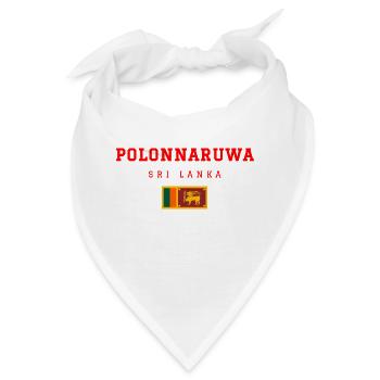 Polonnaruwa Sri Lanka - Bandana - Weiß - Vorne