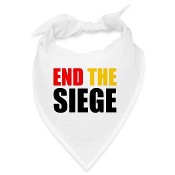 End the siege - Bandana - Weiß - Vorne