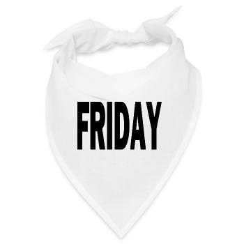 Black Friday - Bandana - Weiß - Vorne