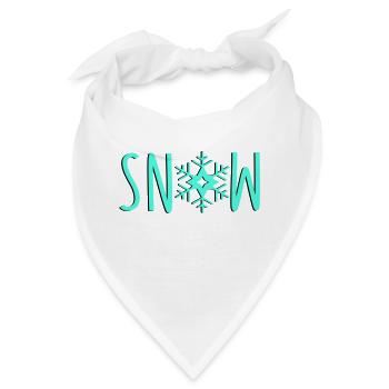 schneeflocke snow - Bandana - Weiß - Vorne
