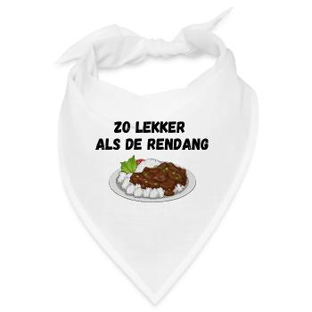 So lecker wie der Rendang - Bandana - Weiß - Vorne