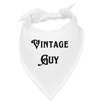 Vintage-Typ - Bandana - Weiß - Vorne