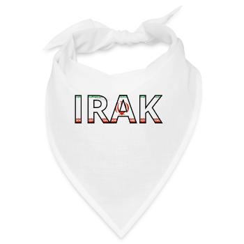 Flagge des Irak - Bandana - Weiß - Vorne