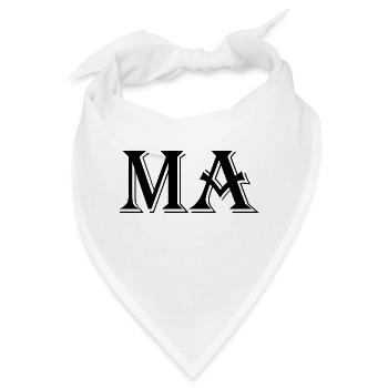 Mannheim Monnem Mannheimat - Bandana - Weiß - Vorne