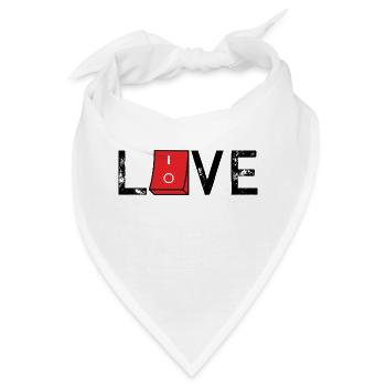 Love On Off - Bandana - Weiß - Vorne