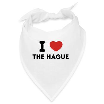 Ich liebe Den Haag, Niederlande - Bandana - Weiß - Vorne