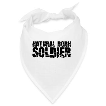 Geborener Soldat, Krieg, allgemeiner Freiheitskämpfer - Bandana - Weiß - Vorne