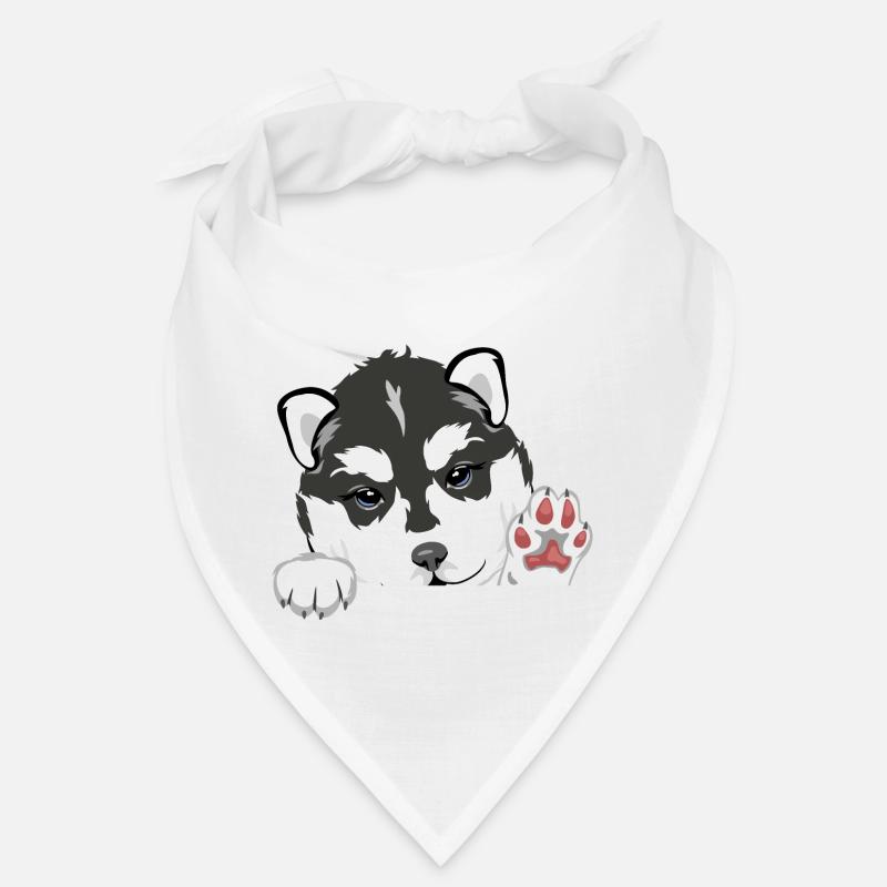 Willkommener lugender Husky-Welpe Bandana