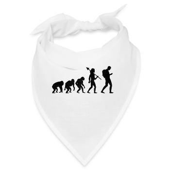 Geocaching Geocache Evolution Geocacher Geocacher - Bandana - Weiß - Vorne