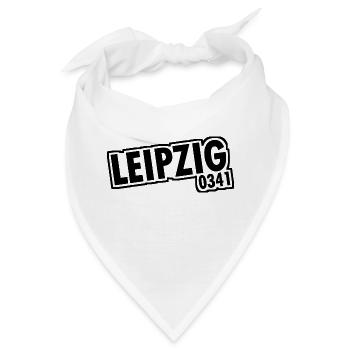 Leipzig - 0341 - Vorwahl - Sachsen - Bandana - Weiß - Vorne