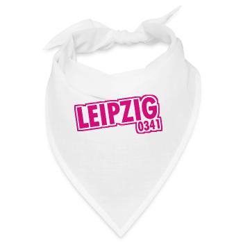 Leipzig - 0341 - Vorwahl - Sachsen - Bandana - Weiß - Vorne