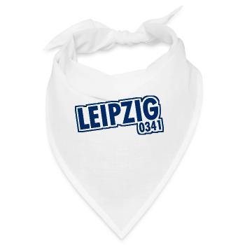 Leipzig - 0341 - Vorwahl - Sachsen - Bandana - Weiß - Vorne