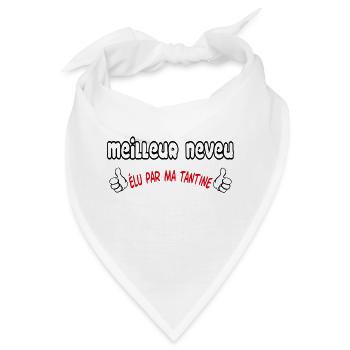 Bester Neffe - Bandana - Weiß - Vorne