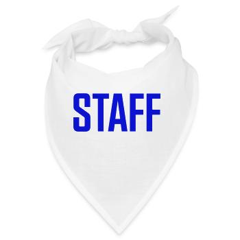 staff - Bandana - Weiß - Vorne