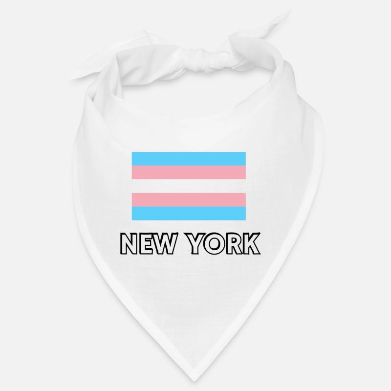 Drapeau de la fierté trans de New York Bandana
