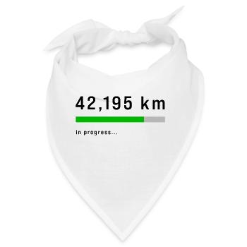 41,195 km in Progress - Bandana - Weiß - Vorne